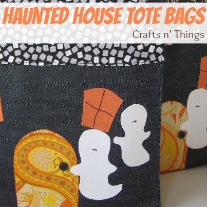 Haunted House Tote Bag Pattern by The Sewing Loft