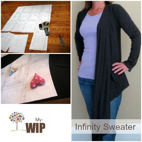 My selfish sewing WIP. Infinity Sweater from One Girl Circus