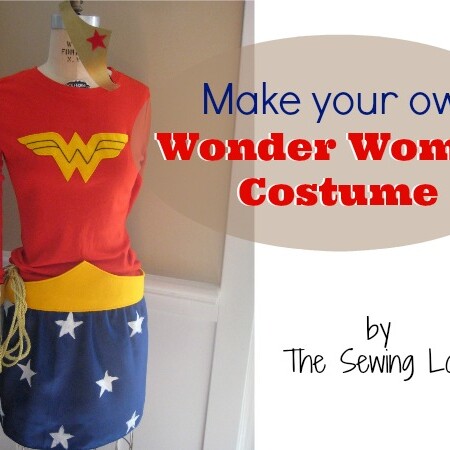 Learn how to make your own Wonder Woman Costume by The Sewing Loft #halloween #diy