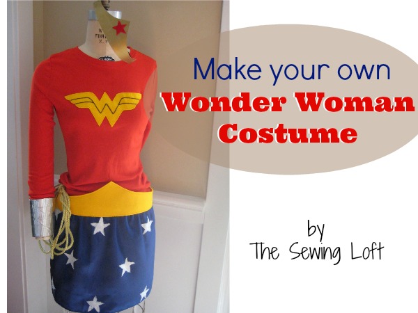 Learn how to make your own Wonder Woman Costume by The Sewing Loft  #halloween #diy