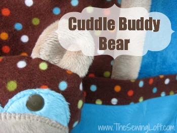 Cuddle Buddy Bear Free Pattern by The Sewing Loft #sewing #pattern