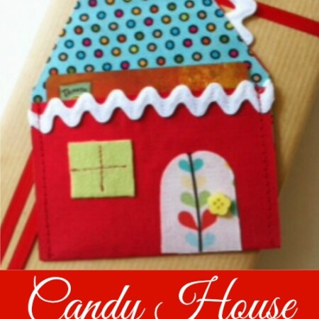 Candy House Gift Card Holder How To on The Sewing Loft #Christmas