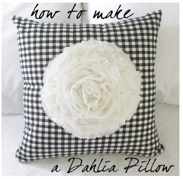 How to make a Dahlia Pillow