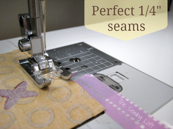 Create the perfect 1/4" seam every time. The Sewing Loft #sewingtip