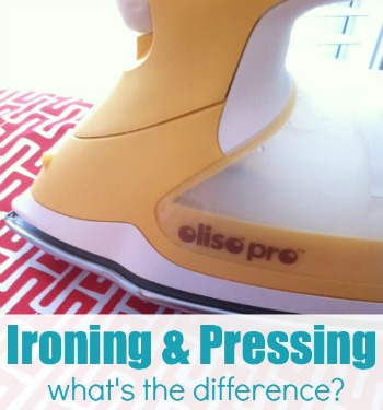 Ironing and Pressing. What's the Difference? Ironing: –The process