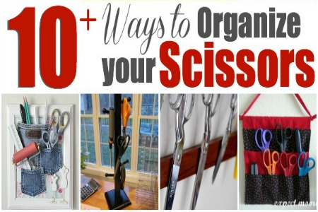 Scissor Organization is a must. 10+ ways to keep your tools tidy. The Sewing Loft