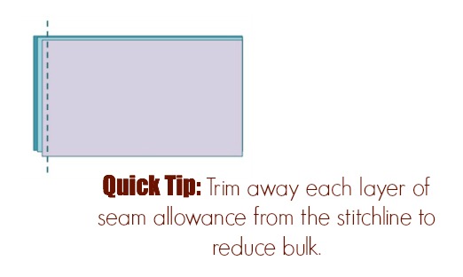Bulky seams Quick Tip The Sewing Loft
