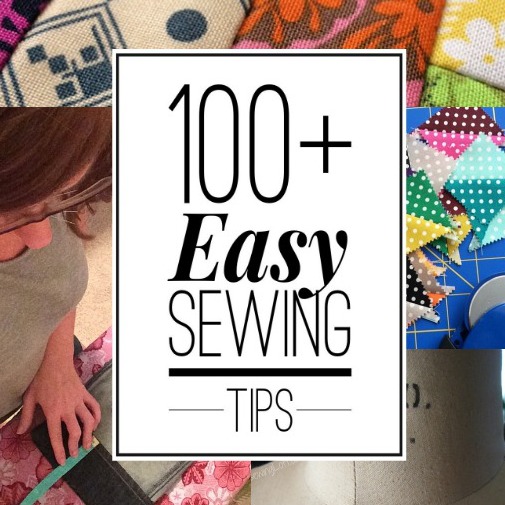 100+ Sewing Tips and counting! This list has so many easy tips to keep your sewing projects looking polished and professional.  The Sewing Loft