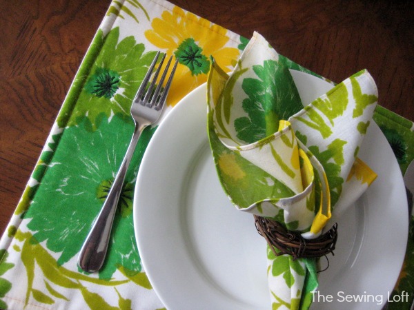 Learn how to make classic placemats.  The Sewing Loft