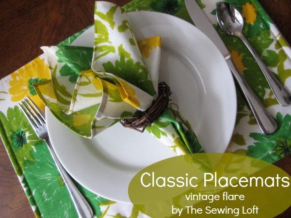 Learn how to make classic placemats. The Sewing Loft