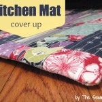 Kitchen Mat Cover Up DIY. The Sewing Loft