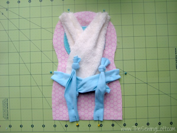 Floppy Bunny Pattern placement. The Sewing Loft #Freepattern #Bunny