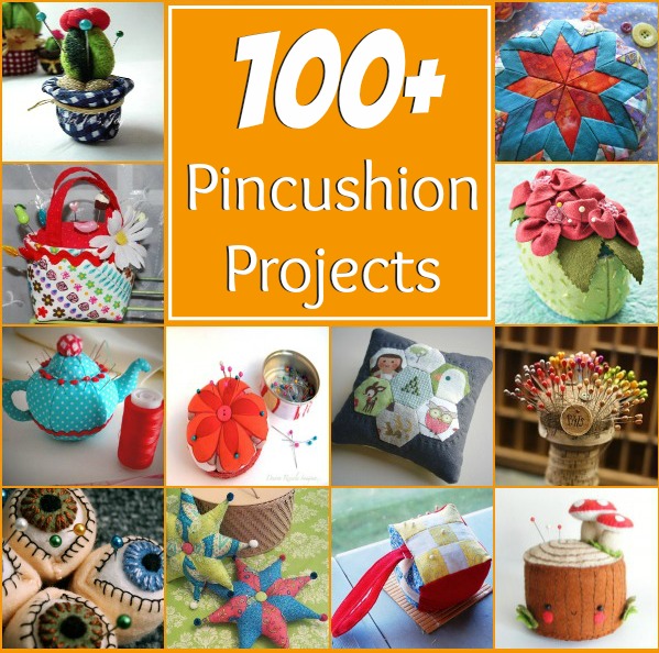 100 plus pincushion projects. All patterns are free with step by step instructions. The Sewing Loft #sewing #fatquarter