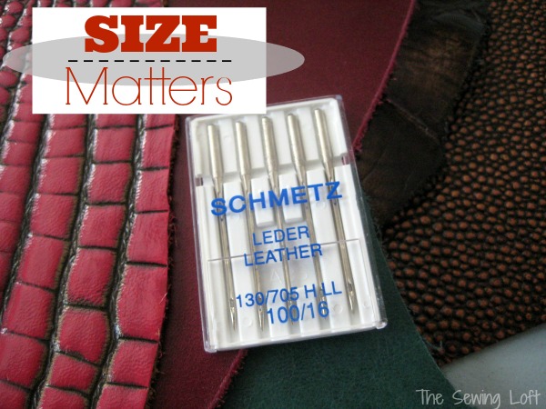 Leather Giveaway & Needle Size - The Sewing Loft