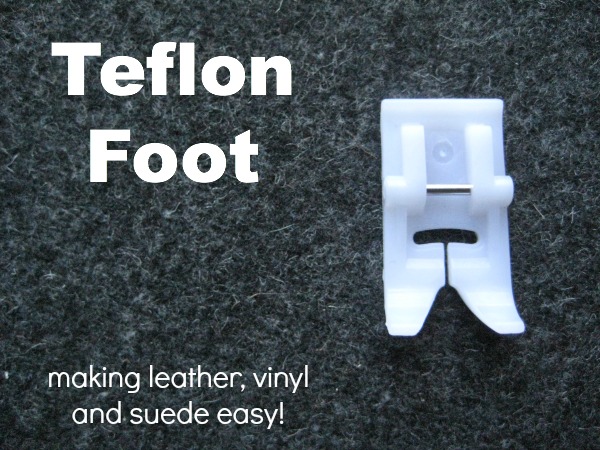 The Teflon Coated Foot will make sewing on leather, vinyl and suede a dream. The Sewing Loft