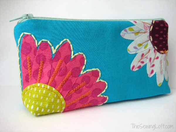 Flower Zipper Pouch Pattern - The Sewing Loft