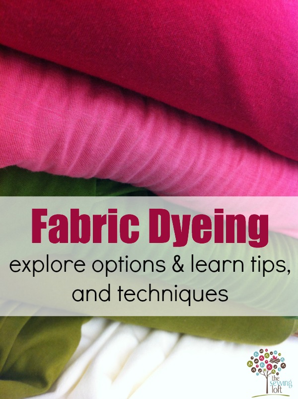 Let's talk fabric dyeing tips and techniques. Mini series on The Sewing Loft