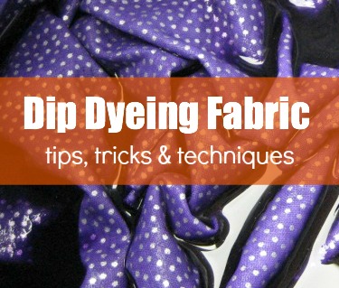 Dip Dyeing fabric is the perfect way to breathe new life into old fabric. Learn tips and tricks during the fabric dyeing series on The Sewing Loft