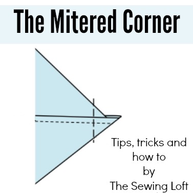 Learn how to make a mitered corner in 3 easy steps. The Sewing Loft