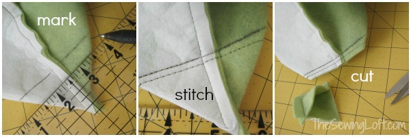 How to make Mitered Corners - The Sewing Loft