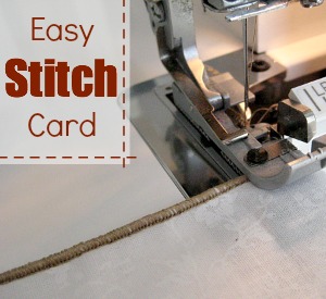 Create an easy stitch card reference book for a quick visual guide. The Sewing Loft