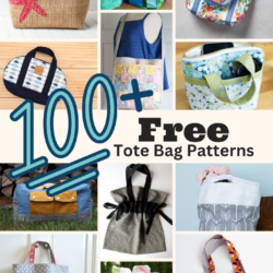 100+ Free Tote Bag Sewing Patterns and Tutorials. Mini Totes, Oversized Totes, Patchwork Totes, Pockets Plus Totes and Themed Totes