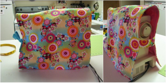 Sewing machine covers protect your machine from dirt and dust.  Check out these easy to make covers and personalize your space. 