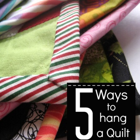 Learn the different ways to hang your small wall quilt. The Sewing Loft