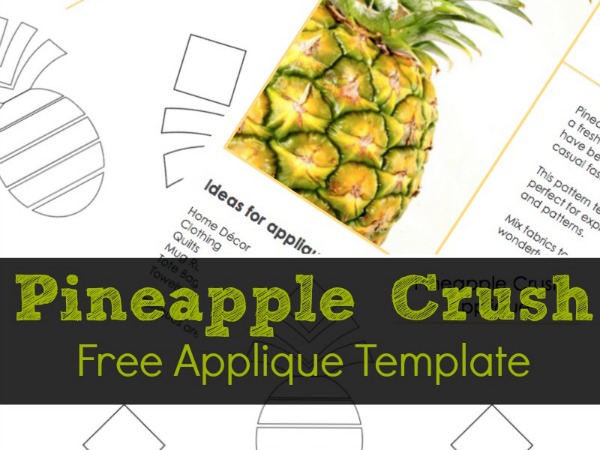 Free Pineapple Applique Template