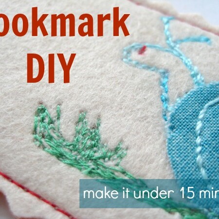 Easy Bookmark DIY. Perfect for Back To School or any time of year. The Sewing Loft