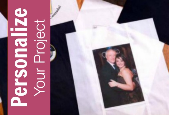 Learn how to personalize your project with photos, artwork and more on The Sewing Loft.