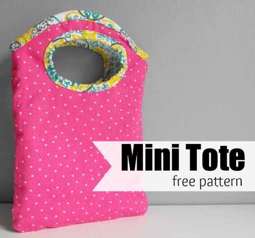 Mini tote bag free pattern | The Sewing Loft