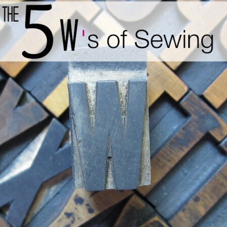 Reasons for Sewing. The Sewing Loft