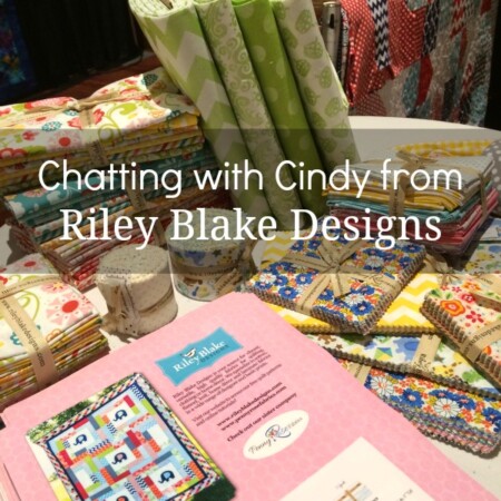 It's National Sewing Month and not only are we are chatting with Cindy from Riley Blake Designs but we are getting an insider view of her sewing room.