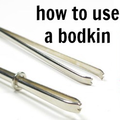 How to Use a Bodkin The Sewing Loft