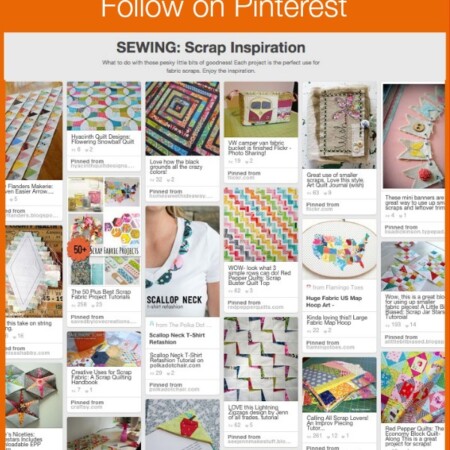 This board is jam packed with some of the most amazing scrap buster projects I have found. Be sure to follow along and keep all those small bits of fabric goodness! The Sewing Loft