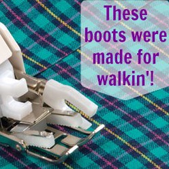 Create easy artwork with the walking foot. The Sewing Loft