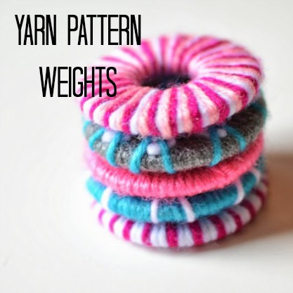Colorful pattern weights. The Sewing Loft