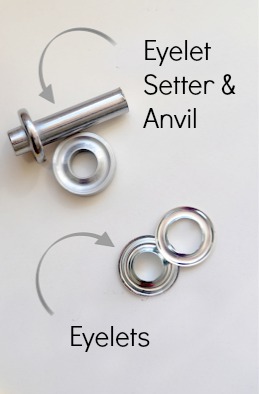 How to Easily Install a Grommet in Fabric by www.creativedish.com
