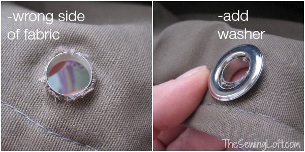 How To Install Grommets On Fabric - AppleGreen Cottage