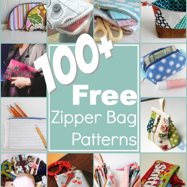 100+ Free Zipper Bag Patterns Rounded Up in one place. The Sewing Loft