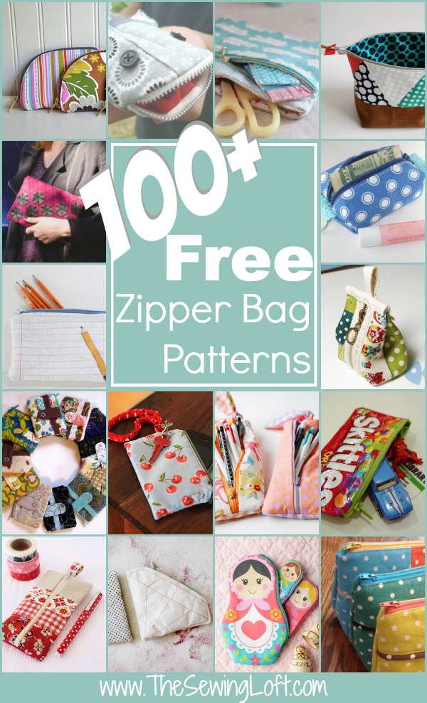 100+ Free Zipper Pouch Patterns The Sewing Loft