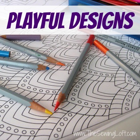 Playful Designs Coloring Book Review. The Sewing Loft