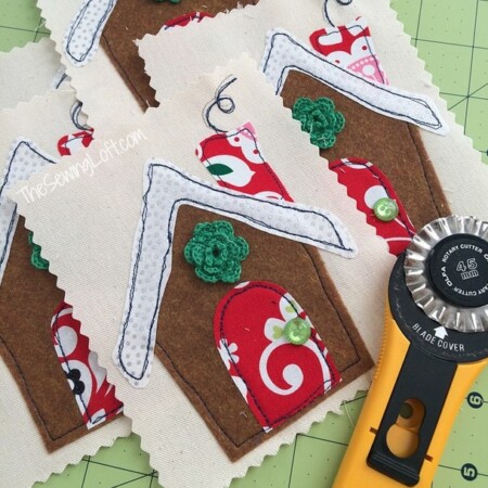 Christmas Cottage Cards The Sewing Loft