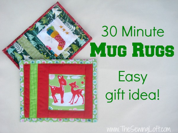 Holiday Mug Rugs | The Sewing Loft