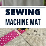 Use shelf paper to create a sewing machine mat. The Sewing Loft