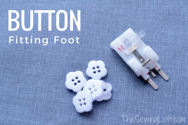 Learn how to use the button fitting foot to attach buttons and small trims. The open foot provides a clear line of site making it easy to use. The Sewing Loft