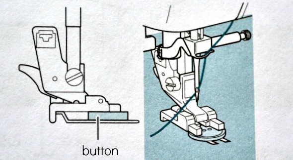 Button Sewing Foot - Stap-On