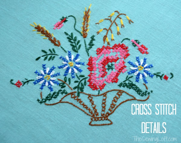 Add a simple cross stitch detail to your next project. Learn the basics. The Sewing Loft