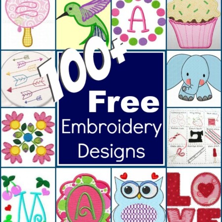 Keep your creative juices flowing with over 100 free embroidery designs rounded up in one place. Everything from hand embroidery to machine applique.